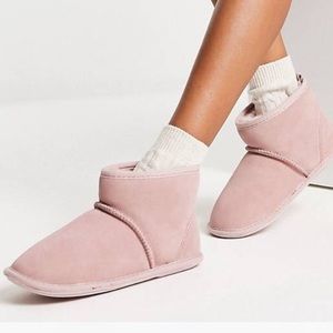 NEW Real SHEEPSKIN Sherling slippers booties by TOTES